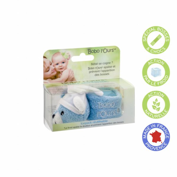 Alphanova Vegan BOBO Blue Bear - Baby Pijnverlichting