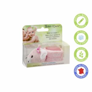 Alphanova Vegan BOBO Pink Bear - Baby Pijnverlichting