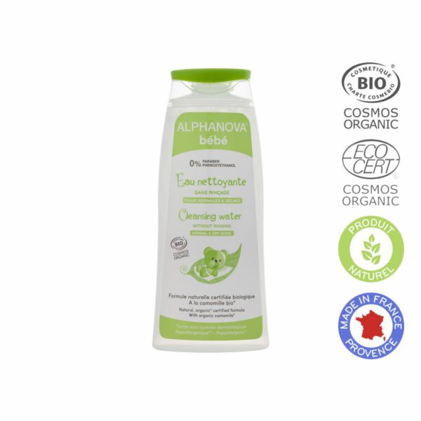 Alphanova Vegan Baby Cleansing Water with Organic Chamomile (200 ml)