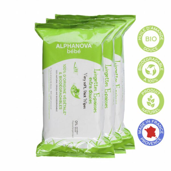 Alphanova Vegan Natural Babydoekjes