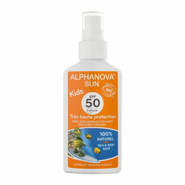 Alphanova Vegan Zonnebrandspray voor Kinderen (SPF 50)