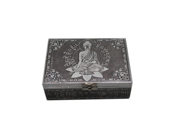 Aluminium Sieradendoos met Medicijn Boeddha