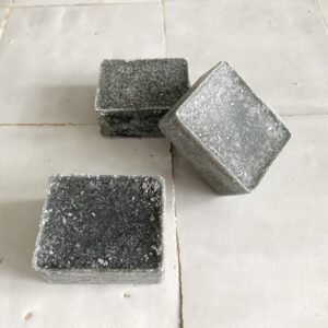 Amberblokje &apos;Gentle Grey&apos; per stuk - 4 cm