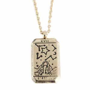 Amulet Messing Goudkleurig Tarot &apos;de Ster&apos;