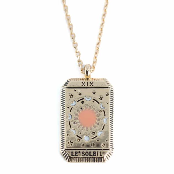 Amulet Messing Goudkleurig Tarot &apos;de Zon&apos;