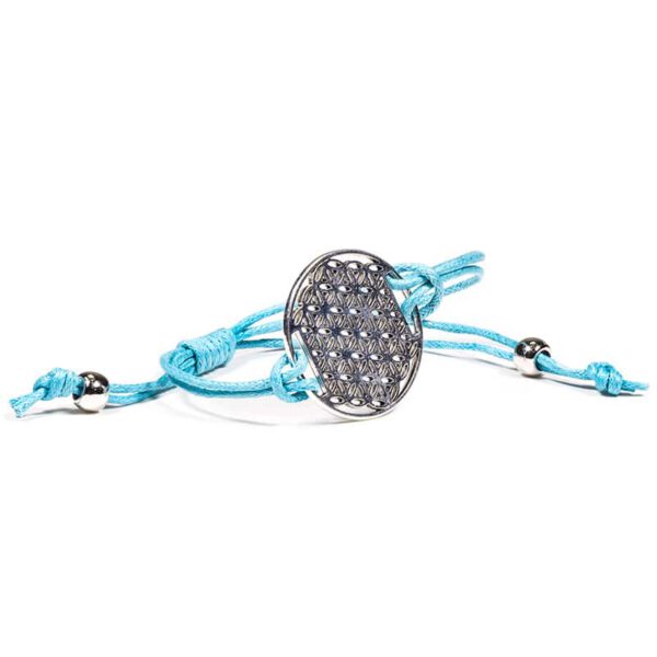 Armbandjes Bloem des Levens Turquoise (set van 10 stuks)