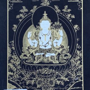 Avalokiteshvara/Chenrezig/Quan Yin Print op Handgeschept Papier