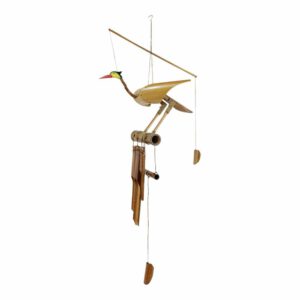 Bamboe Windgong Vogel Naturel (105 x 40 x 19 cm)