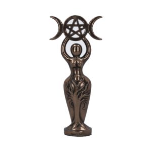 Beeld &apos;Triple Goddess&apos; Drievoudige Godin Bronskleurig -  20 cm