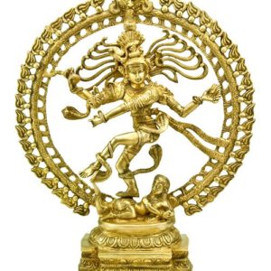 Beeld van Dansende Shiva Natraj met Draak (50 cm)