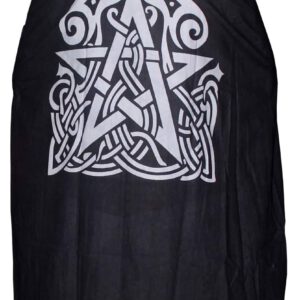 Black Altar Zwart Cape - Pentagram