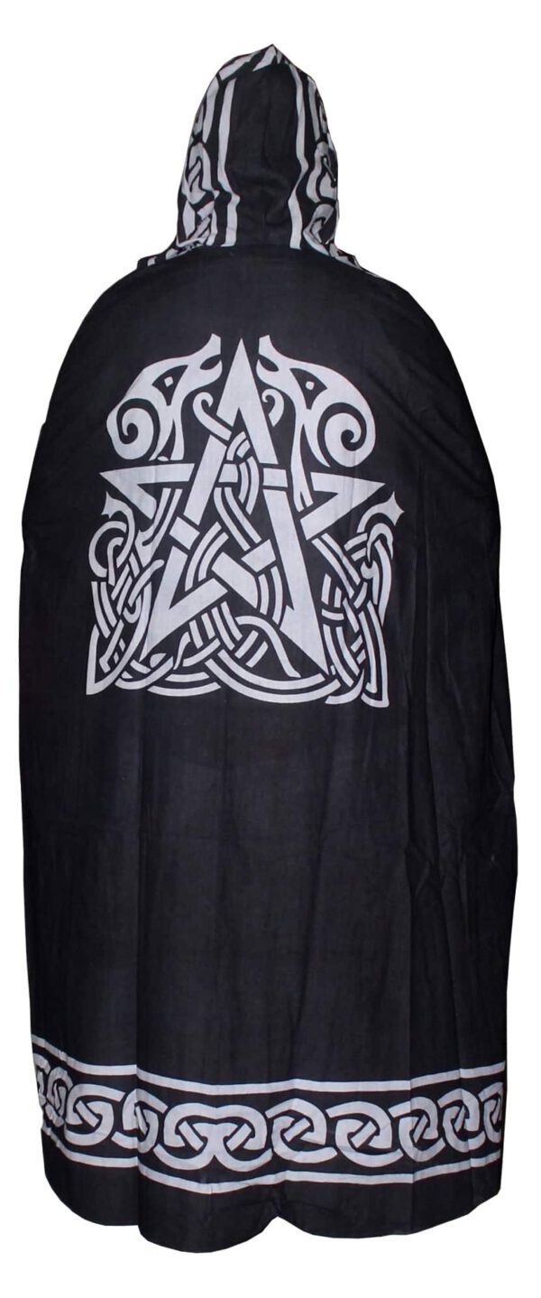 Black Altar Zwart Cape - Pentagram