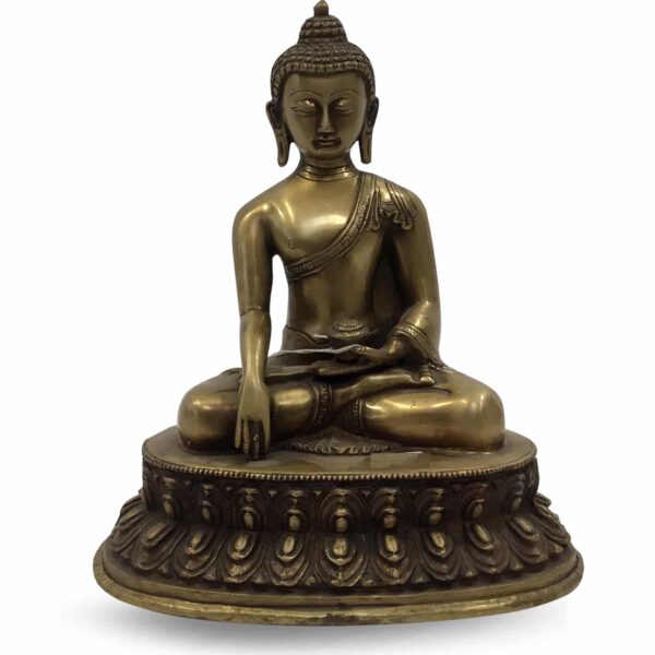 Boeddha Sakyamuni op Ovalen Basis (25 cm)