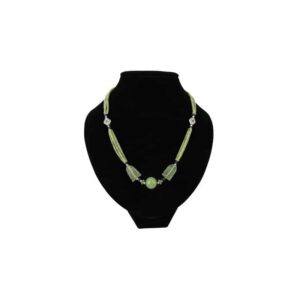 Bohemian Ketting Jade - 3 strengen met Bol