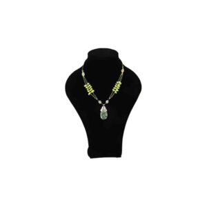 Bohemian Ketting Jade met Hanger in Staal