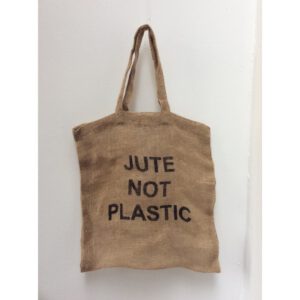 Boodschappentas Jute "Jute not plastic"