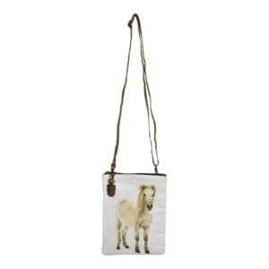 Canvas Crossbody Tas Pony  (23 x 18 cm)