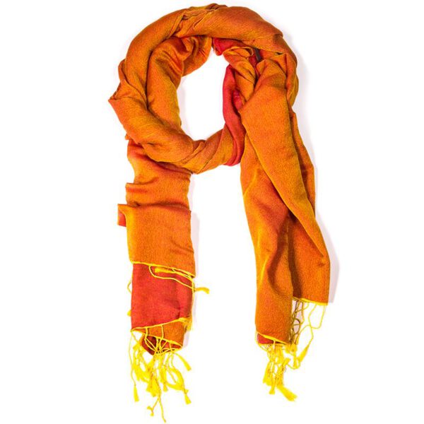 Chakra Pashmina Sjaal Oranje