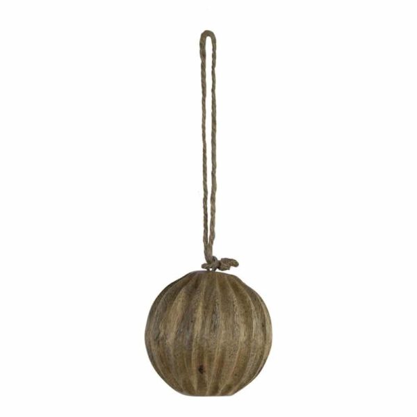 Decoratieve Bal van Mangohout Geribbeld (5 cm)