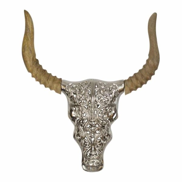 Decoratieve Schedel van Stier (36 cm)