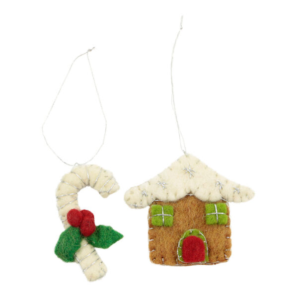 Decoratieve Vilten Hangers Snoepgoed (Set van 2)