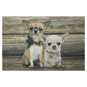 Deurmat 2 Chihuahua&apos;s (75 x 50 cm)
