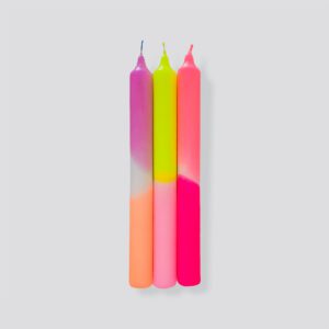 Dinerkaars - Dip Dye Neon &apos; Summer Breeze&apos; - 3 stuks