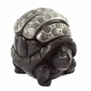 Doosje Schildpad Polystone (9 cm)