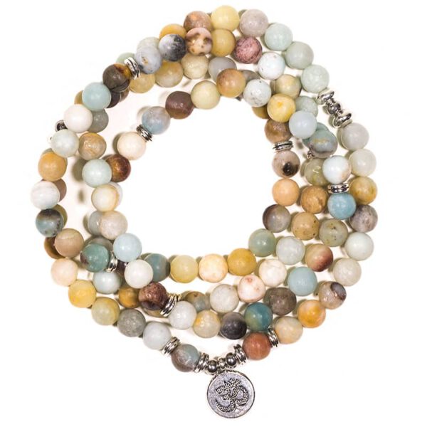 Edelsteen Armband Amazoniet Mala met OHM