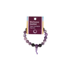 Edelsteen Armband Amethist Powerbead met Uitlegkaart (19 cm)