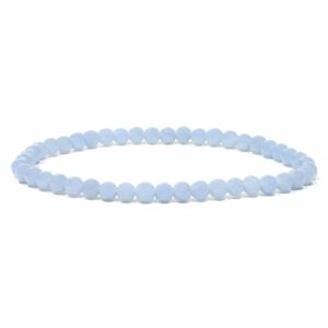 Edelsteen Armband Angeliet Blauw Elastisch