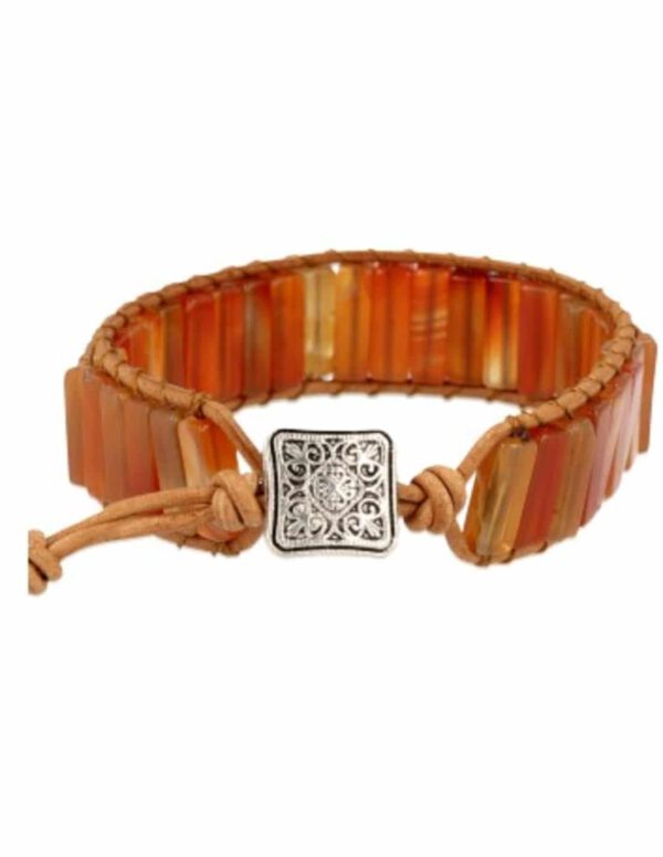 Edelsteen Armband Carneool Oranje Gipsy