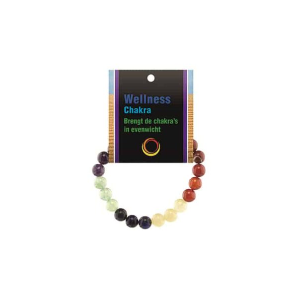 Edelsteen Armband Chakra Powerbead met Uitlegkaart