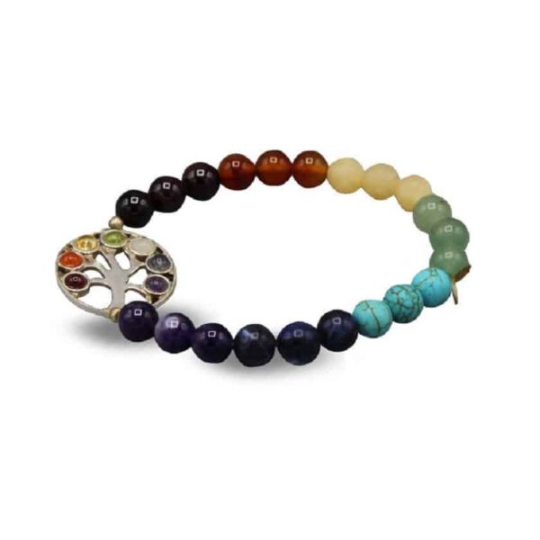 Edelsteen Armband Chakra met Levensboom