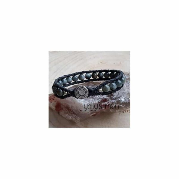 Edelsteen Armband Eagle Eye met Knoopsluiting