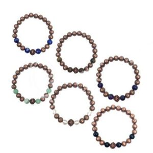 Edelsteen Armband Edelstenen/ Koper (Set van 6)