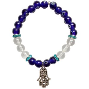 Edelsteen Armband Evil Eye met Hand van Fatima