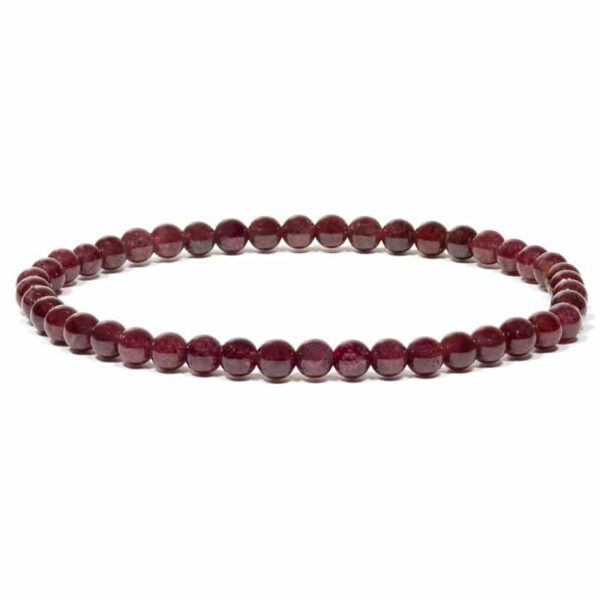 Edelsteen Armband Granaat Rood Elastisch