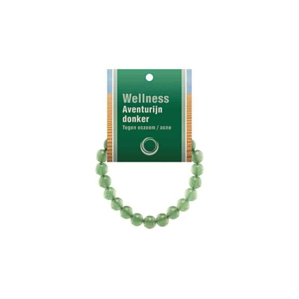 Edelsteen Armband Groene Aventurijn Powerbead met Uitlegkaart (18 cm)