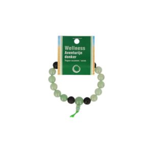 Edelsteen Armband Groene Aventurijn Powerbead met Uitlegkaart (21 cm)