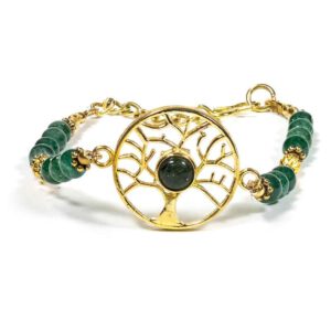 Edelsteen Armband Groene Aventurijn met Boom des Levens