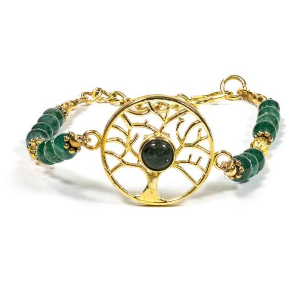 Edelsteen Armband Groene Aventurijn met Boom des Levens