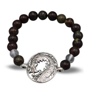 Edelsteen Armband Heliotroop met Draak