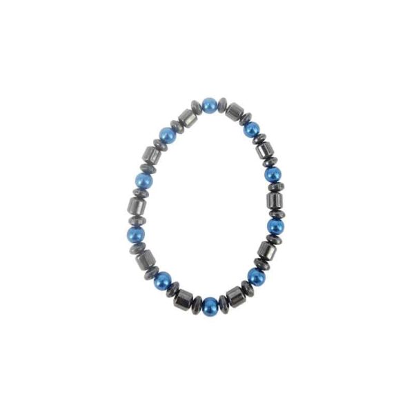 Edelsteen Armband Hematiet Donker Blauw Magnetisch