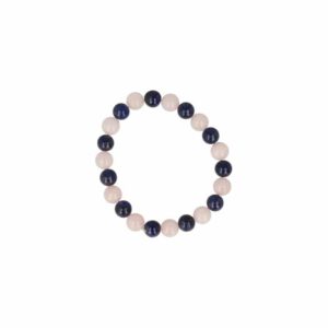 Edelsteen Armband Lapis Lazuli/ Rozenkwarts