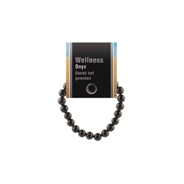 Edelsteen Armband Onyx Powerbead met Uitlegkaart