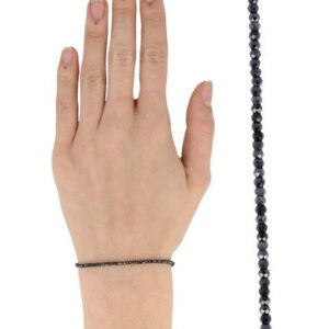 Edelsteen Armband Spinel Zwart met Coating - Summer Vibes