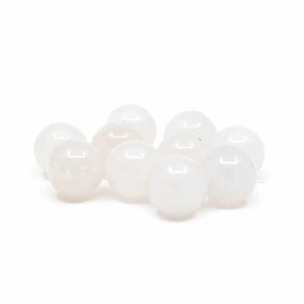 Edelsteen Losse Kralen Witte Jade - 10 stuks (12 mm)