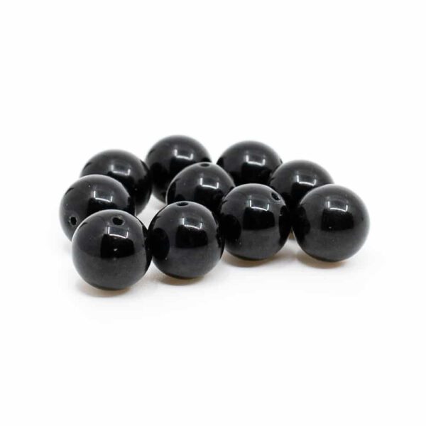 Edelsteen Losse Kralen Zwarte Onyx - 10 stuks (10 mm)