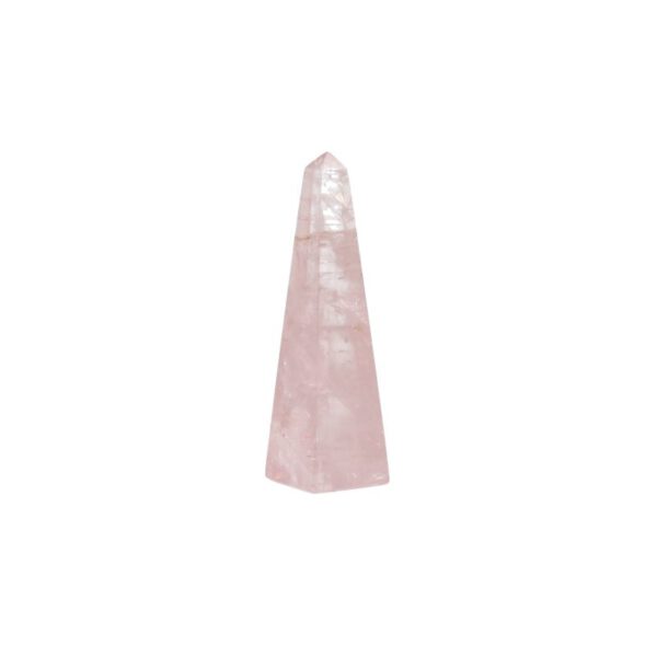 Edelsteen Roze Kwarts Obelisk 65 mm